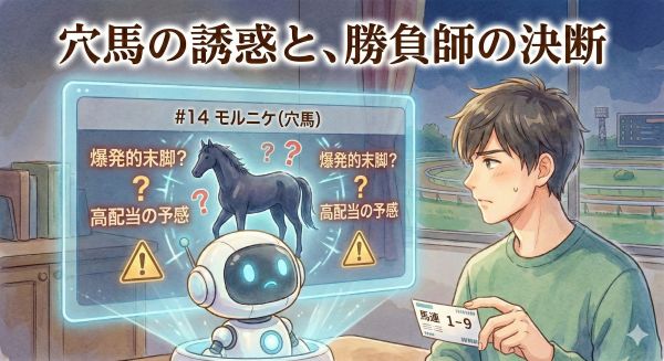 穴馬の誘惑と、勝負師の決断