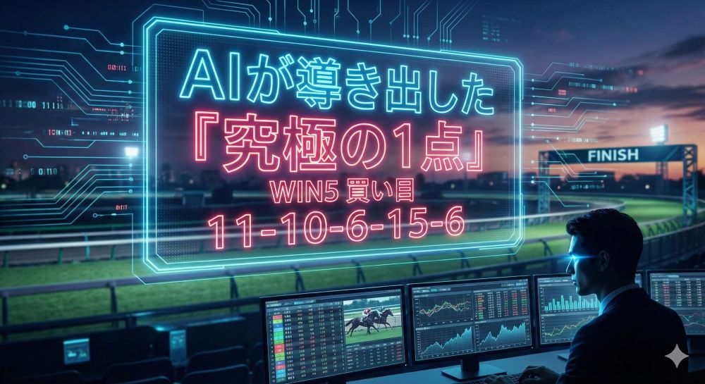 AIが導き出した『究極の1点』。2月15日WIN5、全レース1頭指名の衝撃