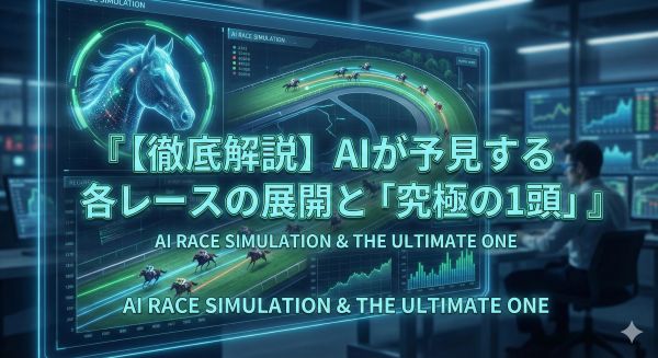 【徹底解説】AIが予見する各レースの展開と「究極の1頭」