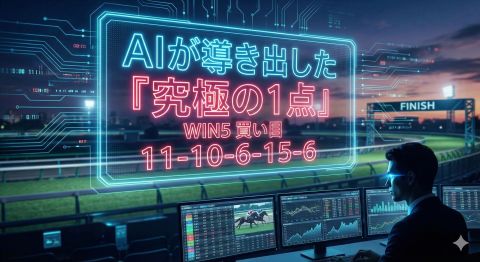 AIが導き出した『究極の1点』。2月15日WIN5、全レース1頭指名の衝撃