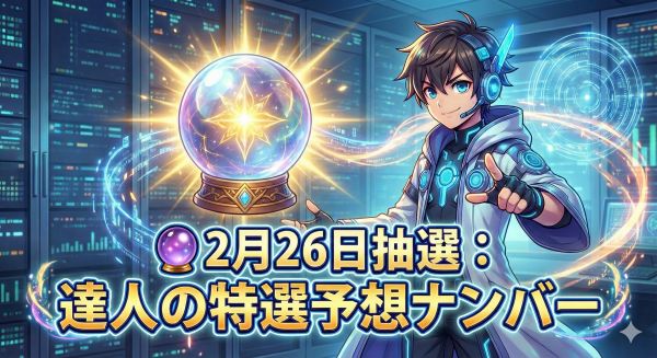 2月26日抽選：達人の特選予想ナンバー