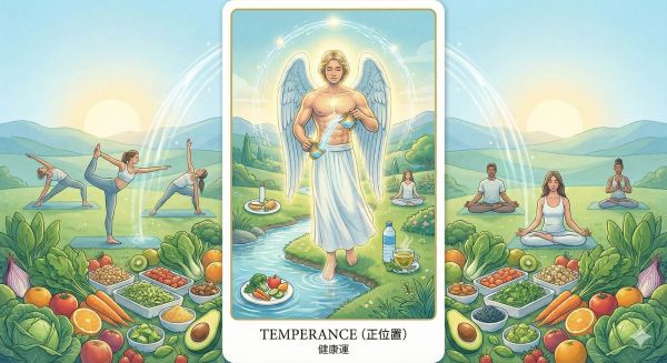 健康運：【節制 (Temperance)】（正位置）