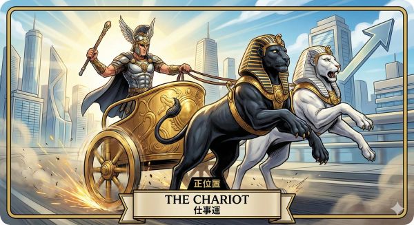 仕事運：【戦車 (The Chariot)】（正位置）
