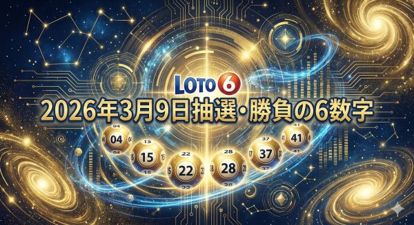 2026年3月9日抽選・勝負の6数字