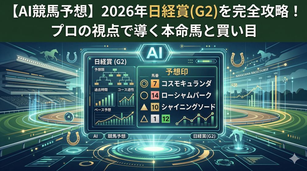 【AI競馬予想】2026年日経賞(G2)を完全攻略！プロの視点で導く本命馬と買い目